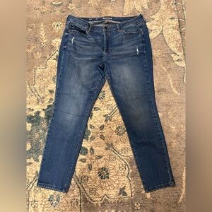 Sonoma Skinny Jeans Women’s Size 14R Blue Wash Distressed - SON-B